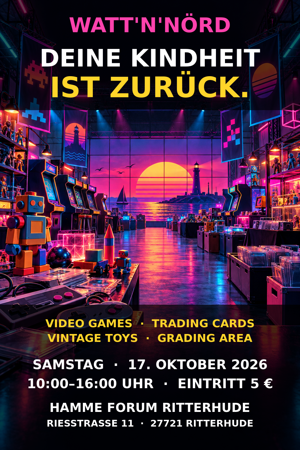 WATT’N’NÖRD Level 3 – aktueller Veranstaltungsflyer